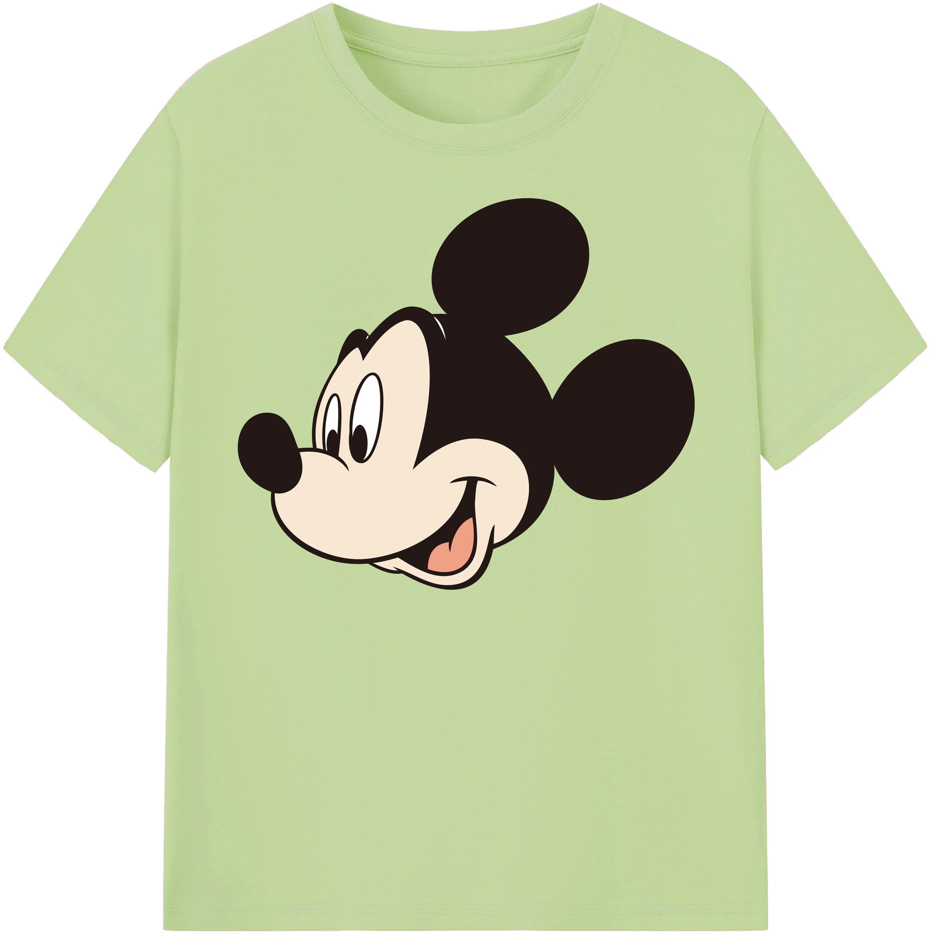 （画像用） ミッキーマウス Mickey Mouse 綿100％半袖Tシャツ（フロントプリント）